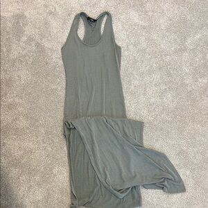 Side slit maxi dress